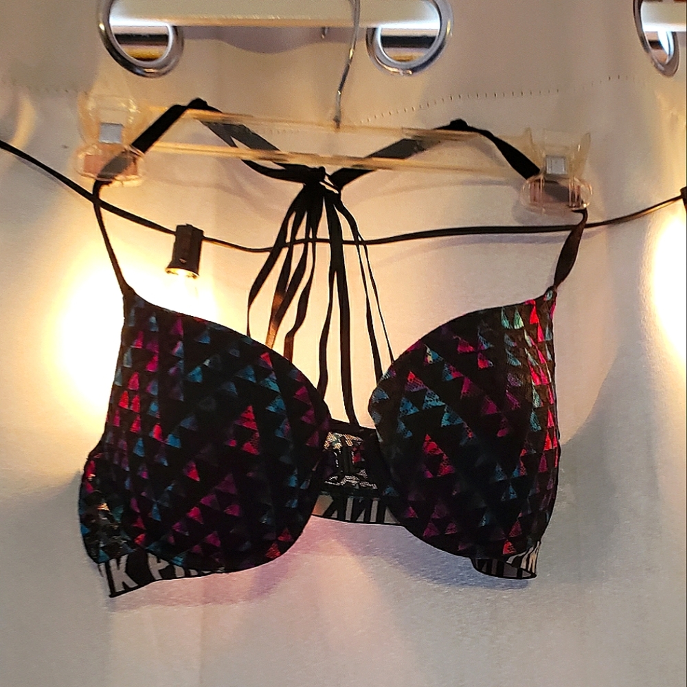 PINK Strappy Back Bralette